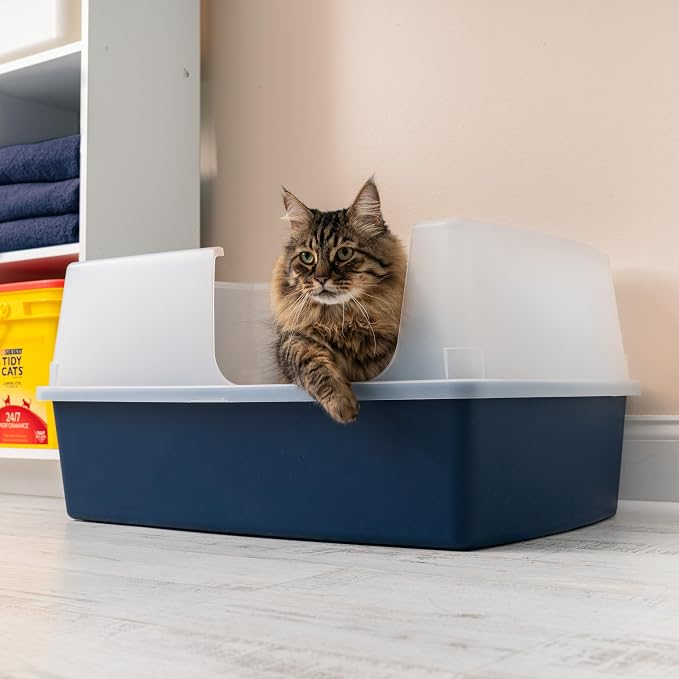 IRIS USA XX-Large Side Entry Cat Litter Box, Open Top Extra Large Litter Box - Image 10