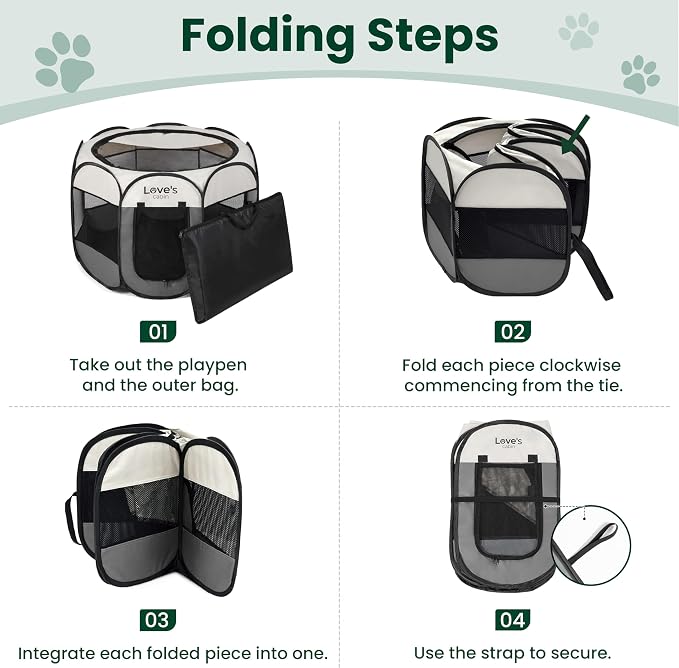 Love's cabin Pet Puppy Dog Playpen, Small Dog Tent Crates Cage Indoor/Outdoor - Image 8