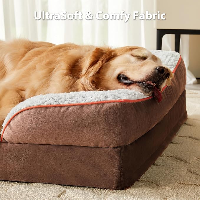 Orthopedic Dog Bed for Extra Large Dogs, Egg Crate Foam Bed for Extra Large Dogs - Image 3