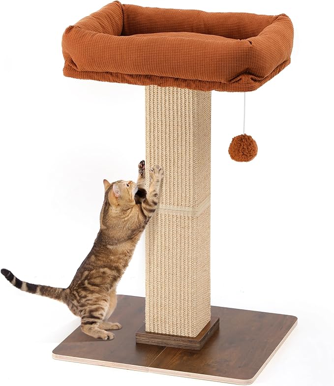 FUKUMARU Cat Scratching Post, Retro-Style Tall Scratch Posts by FUKUMARU