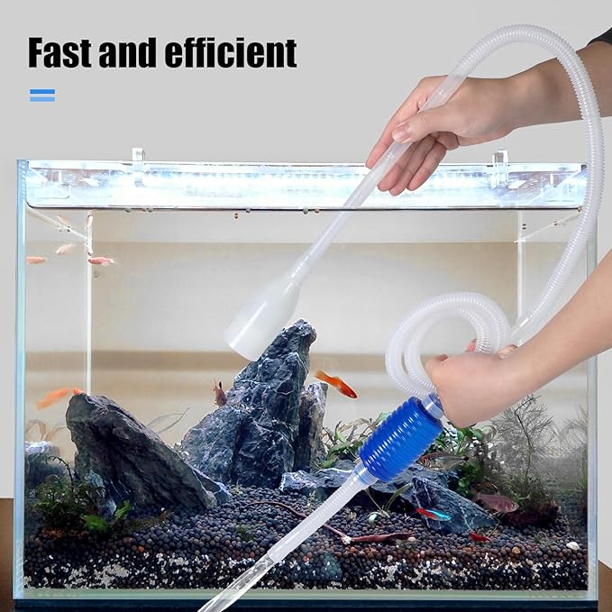 AQUANEAT Aquarium Vacuum Siphon, Fish Tank Water Changer, Gravel Cleaner - Image 6