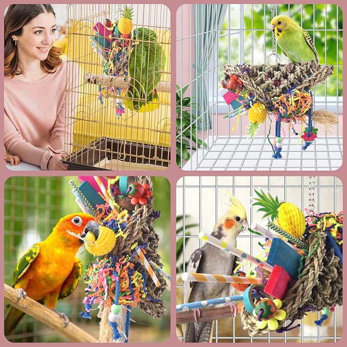 KATUMO Bird Toys, Seagrass Basket Toy - Image 6