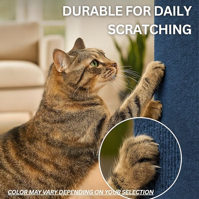 Cat Scratch Mat, 23.6’’ x 11.8’’ Cat Wall Corner Scratcher, Versatile - Image 6