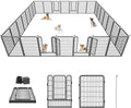 Dog Playpen 40 inch Dog Fence for Outdoor Indoor Use Heavy Duty Metal Dog Pen by Jhsomdr