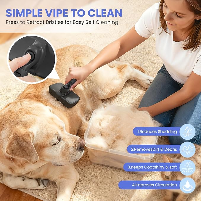Self Cleaning Shedding Brush - Image 7