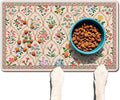 Absorbent Pet Dog Bowl Mat for Food and Water, Pet Cat Food Feeding Mat by Ideasonna