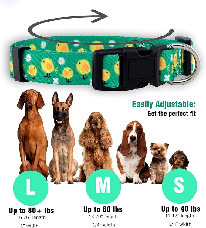 Native Pup Easter Dog Collar, Cute Spring Gift - Image 3