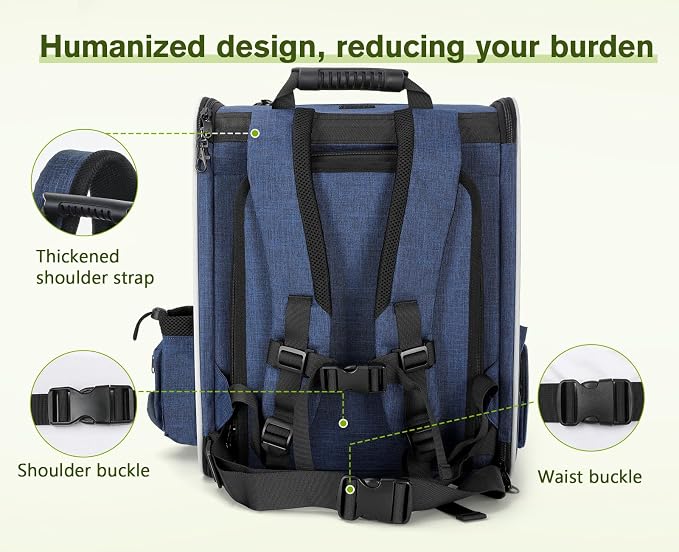 Pecute Pet Carrier Backpack, Cat Backpack Carrier, Expandable - Image 6
