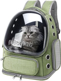 Cat Backpack Carrier, Breathable Cat Carrier Large Space Bubble Pet Backpack by YUNLINLI
