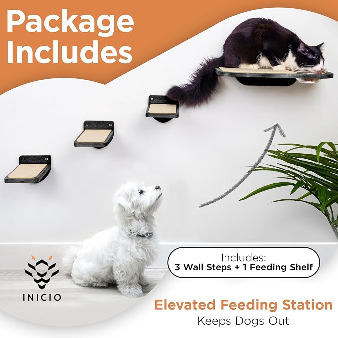INICIO Cat Shelves – Dog Proof Feeding Station - Image 2