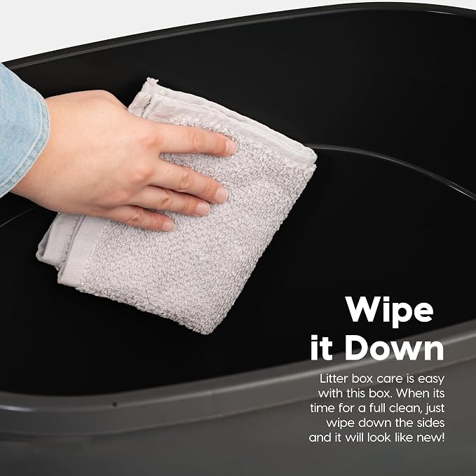 IRIS USA Top Entry Cat Litter Box, Large Enclosed - Image 7