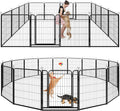 Dog Playpen Outdoor Extra Wide 16 Piece Panels Heavy Duty Dog Fence 40" Height by Committedtobetterpetlife