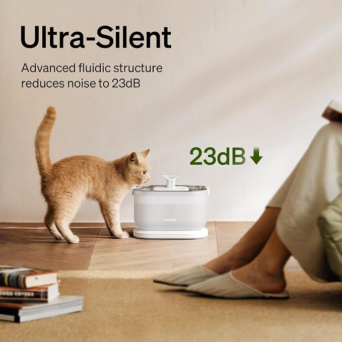 PETLIBRO Cat Water Fountain + PETLIBRO Genuine 4 Packs Filters, Cat Fountain - Image 5