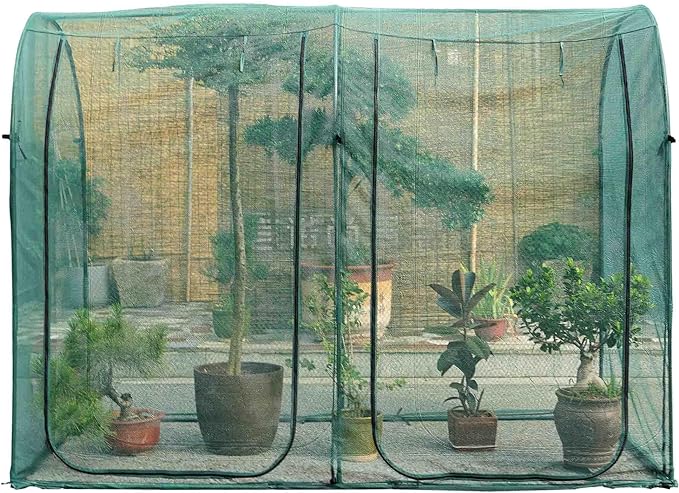 Poray Large Tunnel 8.2'x4' Plant Netting Cover, 6FT Tall Crop Cage Tomato by porayhut
