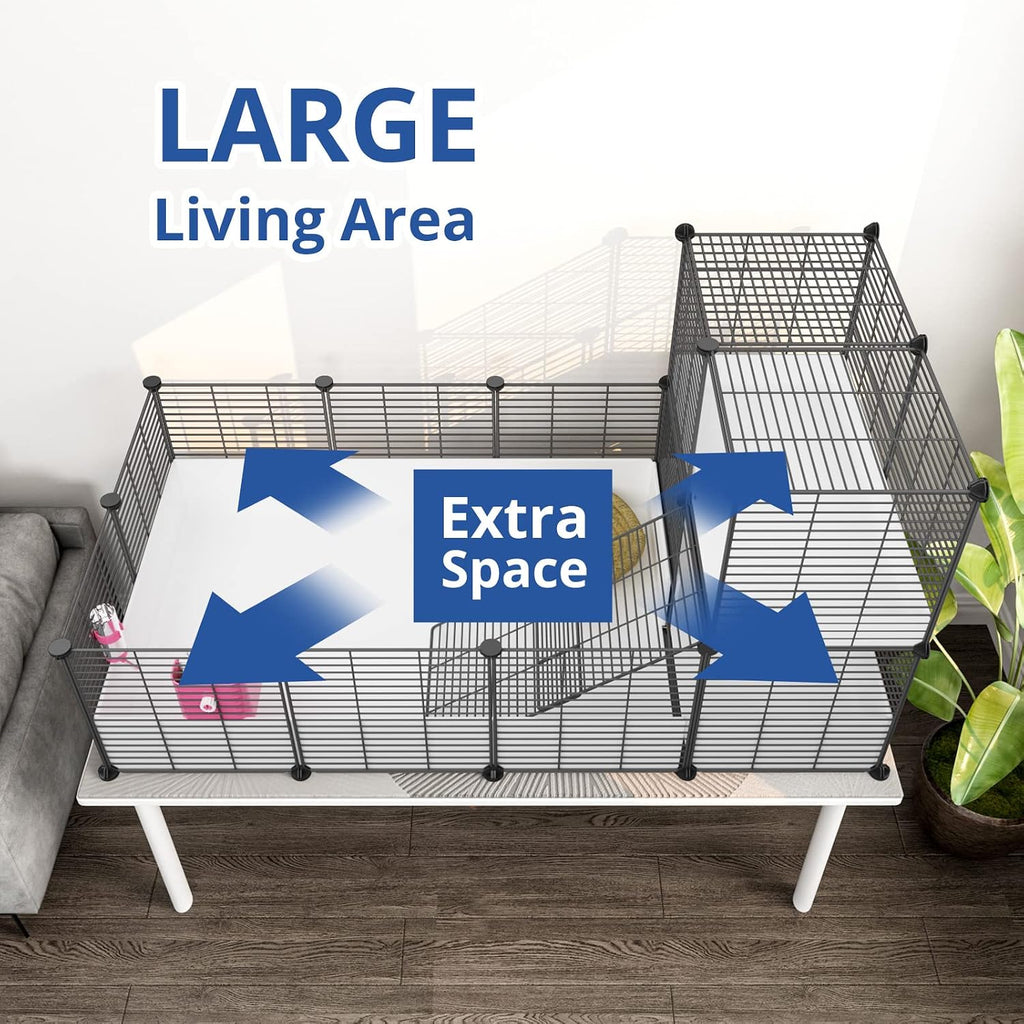 Oneluck Guinea Pig Cage with Waterproof Plastic Bottom - GlobalHabitat Supply