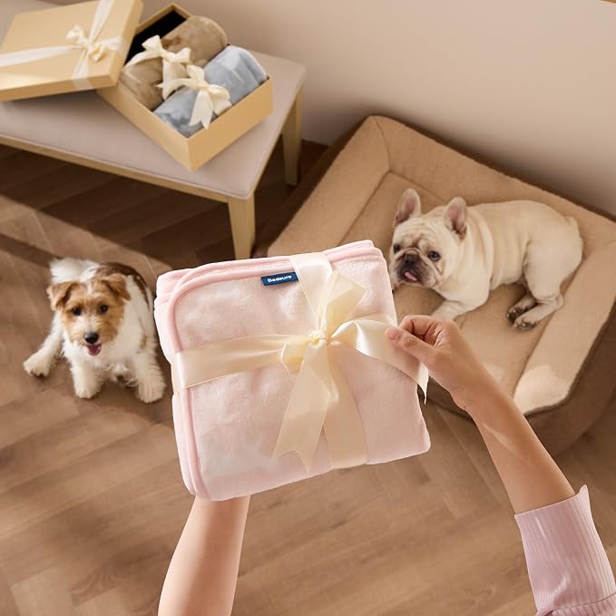 Bedsure 1 Pack 3 Pet Blankets, Super Soft Fluffy Premium Fleece Flannel - Image 5