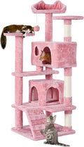 Yaheetech 54in Cat Tree Tower, Dangling Balls Cat Play House by Yaheetech
