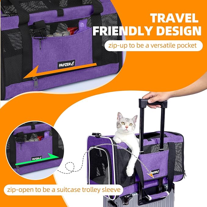 Cat Carrier Soft-Sided Travel Bag - Image 5
