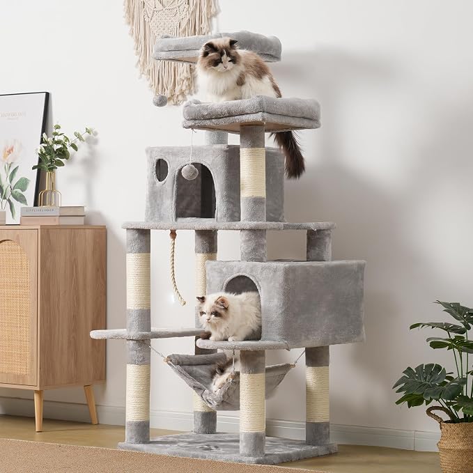 Hey-brother Large Multi-Level Cat Tree Condo Furniture - Image 2