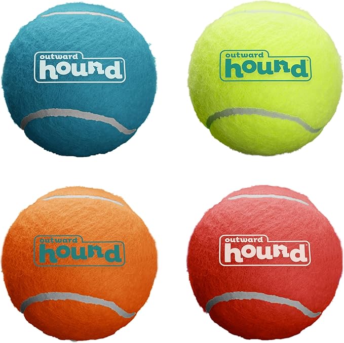 Outward Hound Squeaker Ballz – Squeaky Tennis Balls by OutwardHound