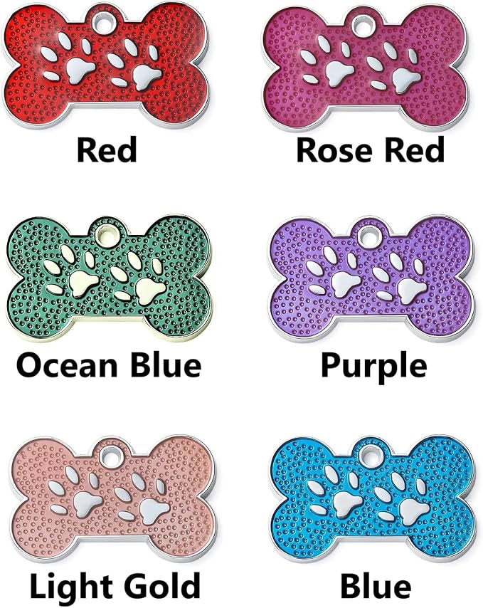 Personalized Dog/Cat Cute Paw Pet ID Tag - Image 9