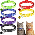 6 Pcs Collar for Cats, Breakaway Cat Collars Reflective Safety Kitten Collar by Unknown
