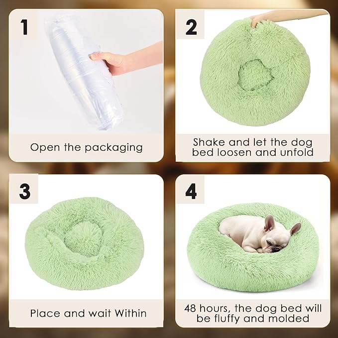Extra Large Dog Beds, 36 Inch Human Dog Anxiety Relief Comfort Bed, - Image 6