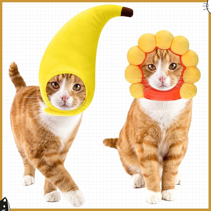 Weewooday 5 Pcs Cat Adorable Costume Bunny Hat - Image 6