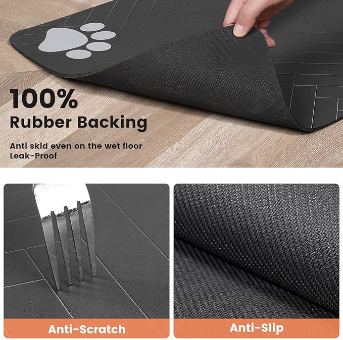 Pet Feeding Mat-Absorbent Pet Placemat - Image 6
