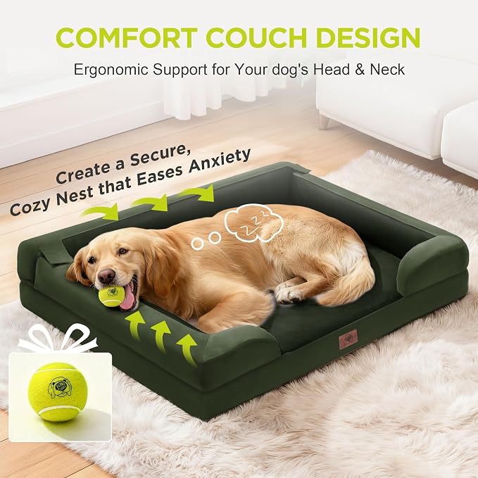 Orthopedic Dog Bed for Extra Large Dogs, XXL Waterproof Egg Crate Memory Foam - Image 7