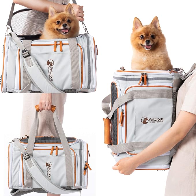 Airline Approved Pet Carrier Backpack Under seat, Soft Unique Dog Purse Travel - Image 6