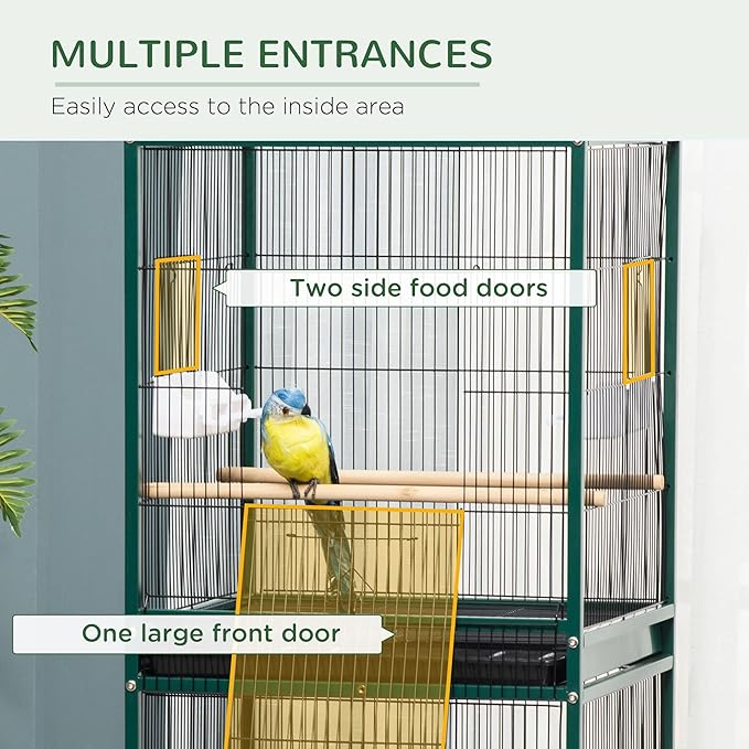 PawHut Large Bird Cage with 1.7 ft. Width - Image 4