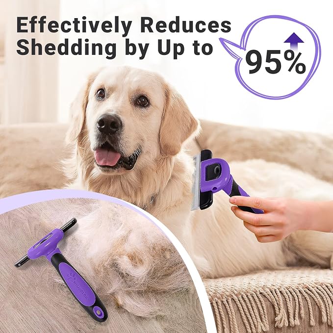 MIU COLOR Pet Grooming Brush, Deshedding Tool - Image 3