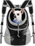 WOYYHO Pet Dog Carrier Backpack Small Dog Front Backpack Ventilated Dog Carrier by WOYYHO