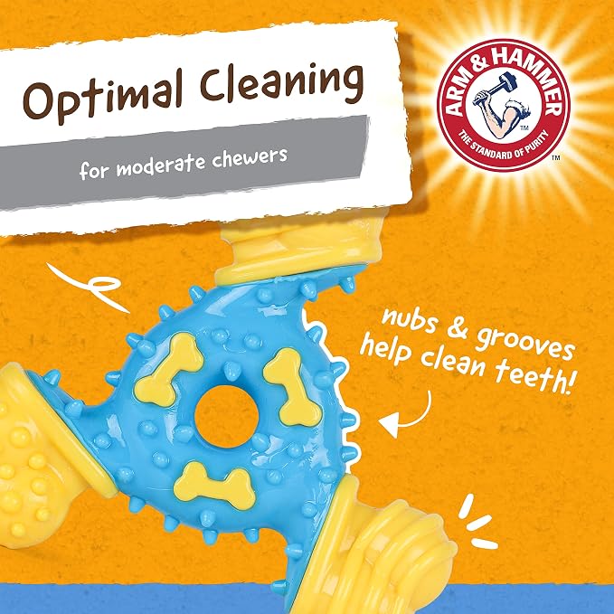 Arm & Hammer for Pets Nubbies TriBone Dog Dental Toy - Image 5