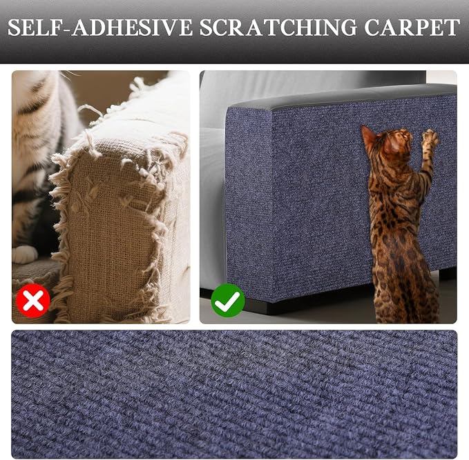 Cat Scratch Furniture Protector Couch Protector from cat Claws Self-Adhesive - Image 2
