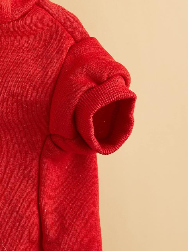 QWINEE Basic Dog Hoodie Sweatshirt Puppy Sweater Warm Cat Costumes Pet Clothes - Image 5