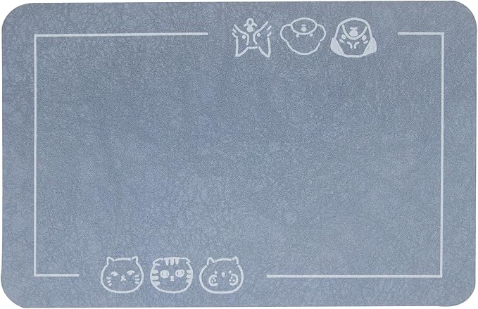 YCT Cat Pet Food Mat, Cat Feeding Mat, Non-Slip Bottom Absorbent Pet Mat - Image 2