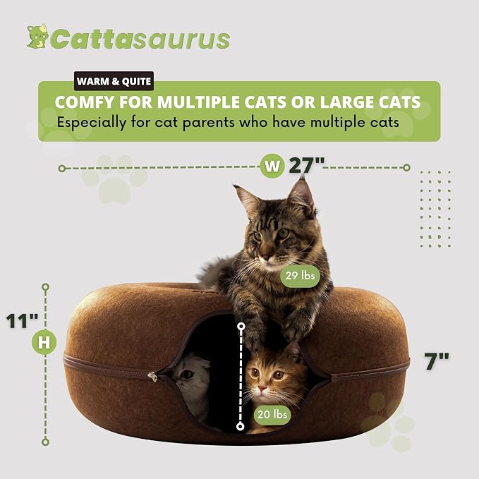 Cattasaurus Peekaboo Cat Cave Donut - Image 6