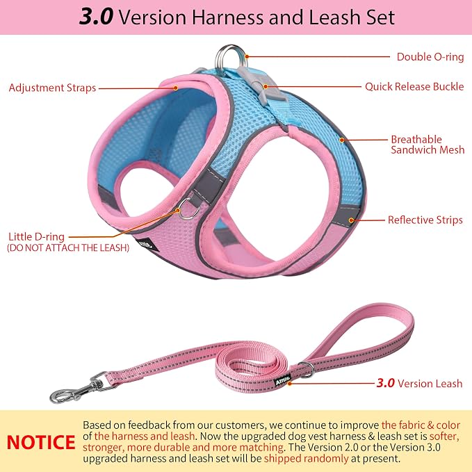 AIITLE Comfortable Dog Harness and Leash Set - Image 4
