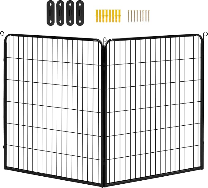Yaheetech Dog Playpen Outdoor, 40 inch 2 Panels Dog Pen Indoor Heavy Duty Puppy - Image 5