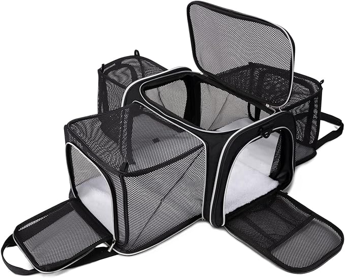 BAGLHER Cat Carrier Bag, Airline Approved Pet Carrier Soft Side Pet Travel 5 by BAGLHER