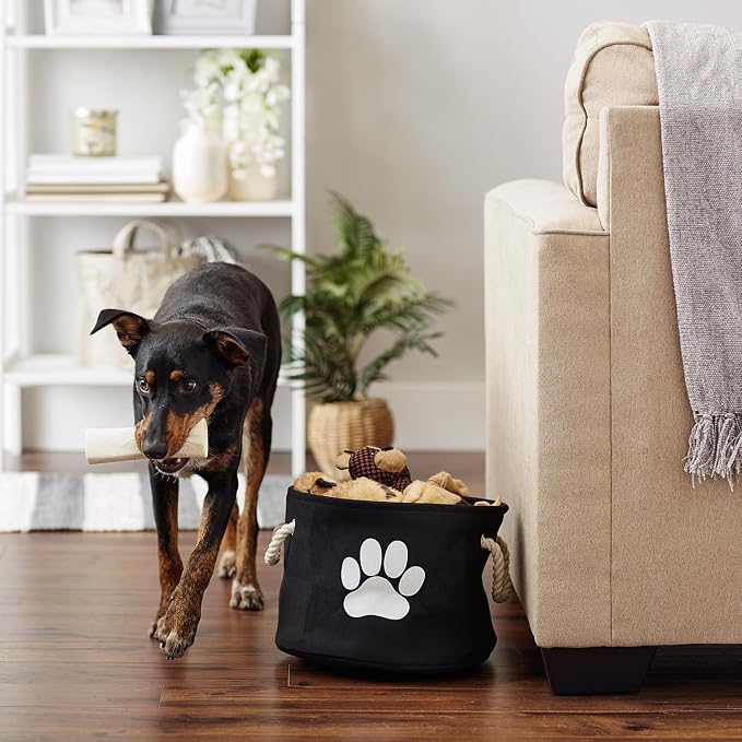 Bone Dry Pet Storage Collection Collapsible Bin, Small Round - Image 6
