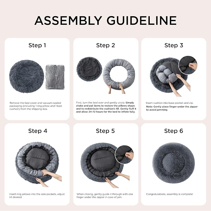 Bedsure Calming Dog Bed for Large Dogs - Image 6