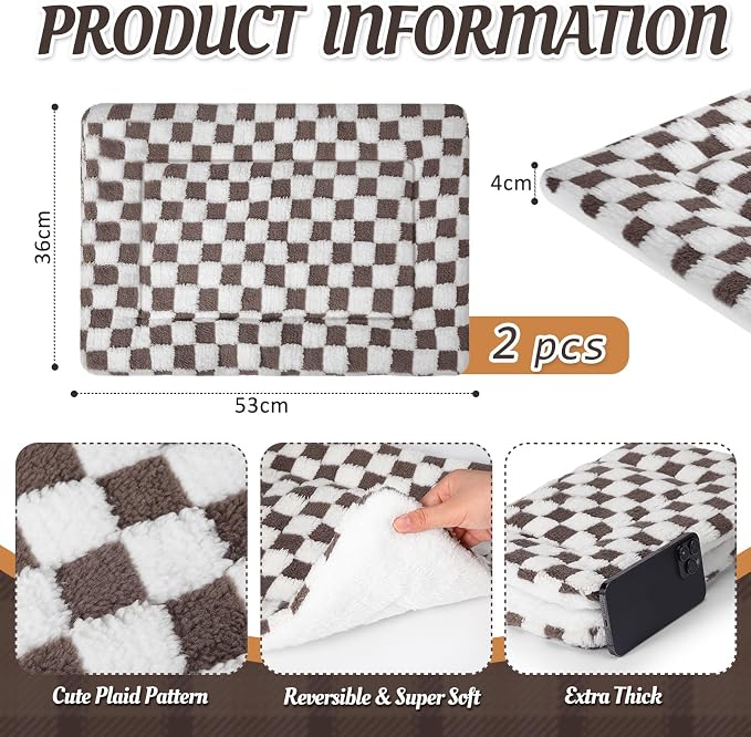 VitalCozy 2 Pack Self Warming Cat Mat Self Heating Pad Bed Reversible Machine - Image 5