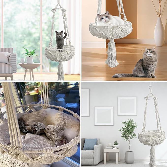 kathson Macrame Cat Hammock - Image 7