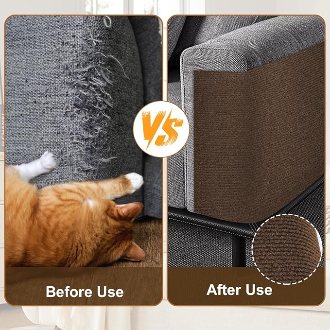 Cat Scratch Furniture Protector – DIY Climb Scratch Mat, Couch Protector from - Image 4