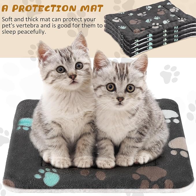 Tuanse 4 Pack Ultra Soft Dog Cat Bed Mat Small Animal Guinea Pig Bed - Image 5