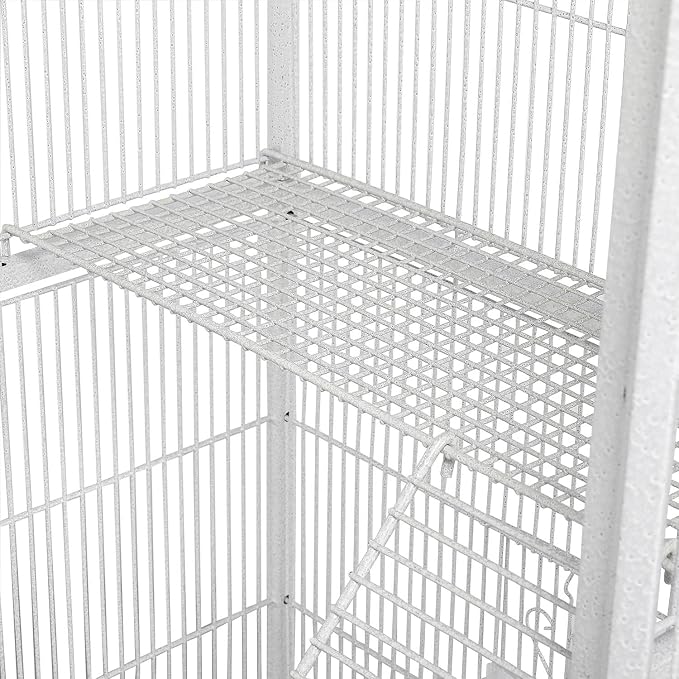 Yaheetech 69-Inch Extra Large Wrought Animal Cage Metal 3 Levels Small Animal - Image 4