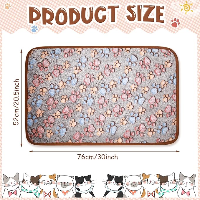 Tatuo 4 Pcs Dog Blanket for Pet Cat Blankets Indoor Puppy Teething Stuff Toys - Image 3